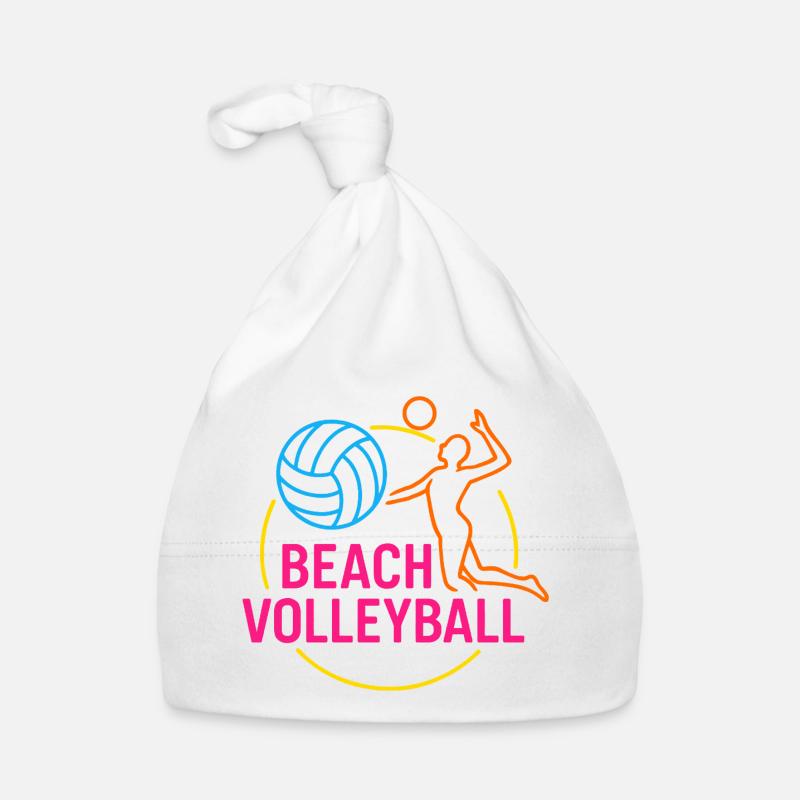 Logo masculin du beach-volley Bonnet bio Bébé