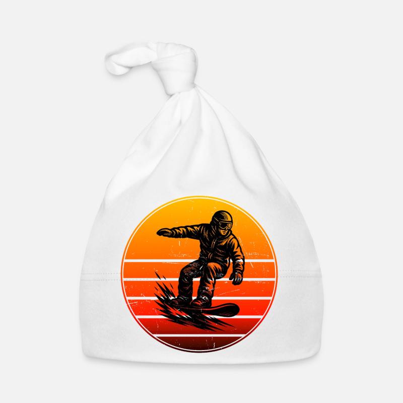 Snowboard motif with recognition value Organic Baby Cap