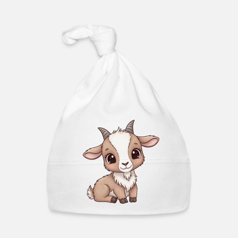 Dessin animé mignon de chevreau Bonnet bio Bébé