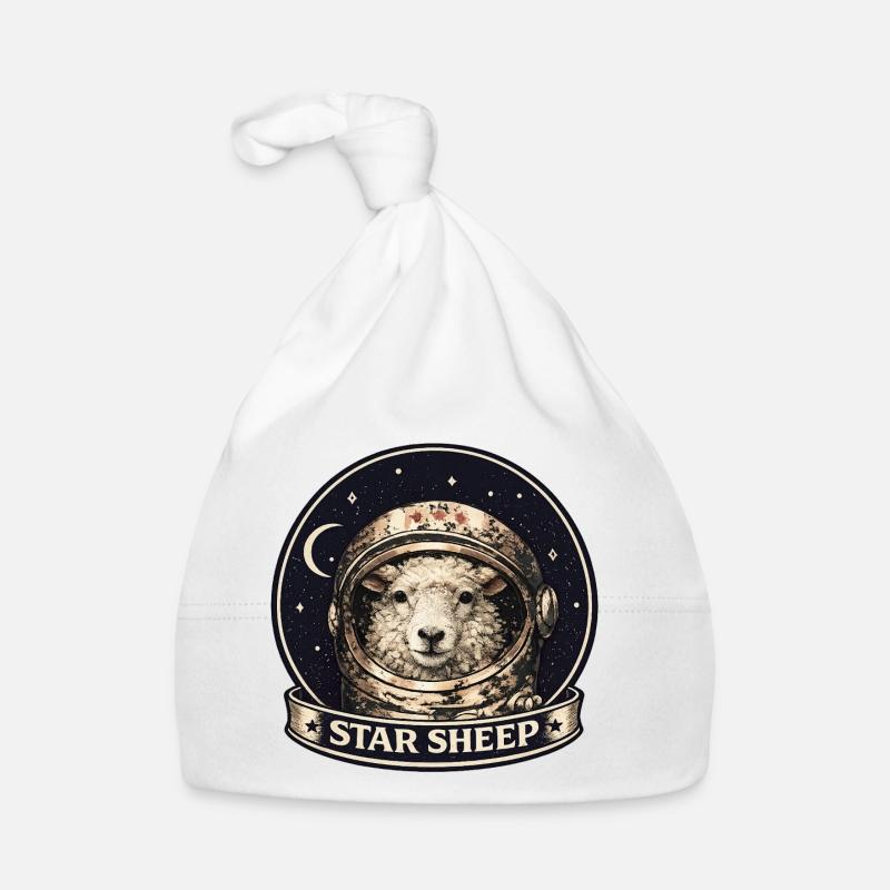Casque d’astronaute Star Sheep Bonnet bio Bébé