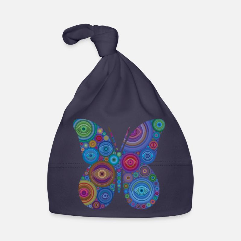 Papillon Œil Abstrait Bonnet bio Bébé