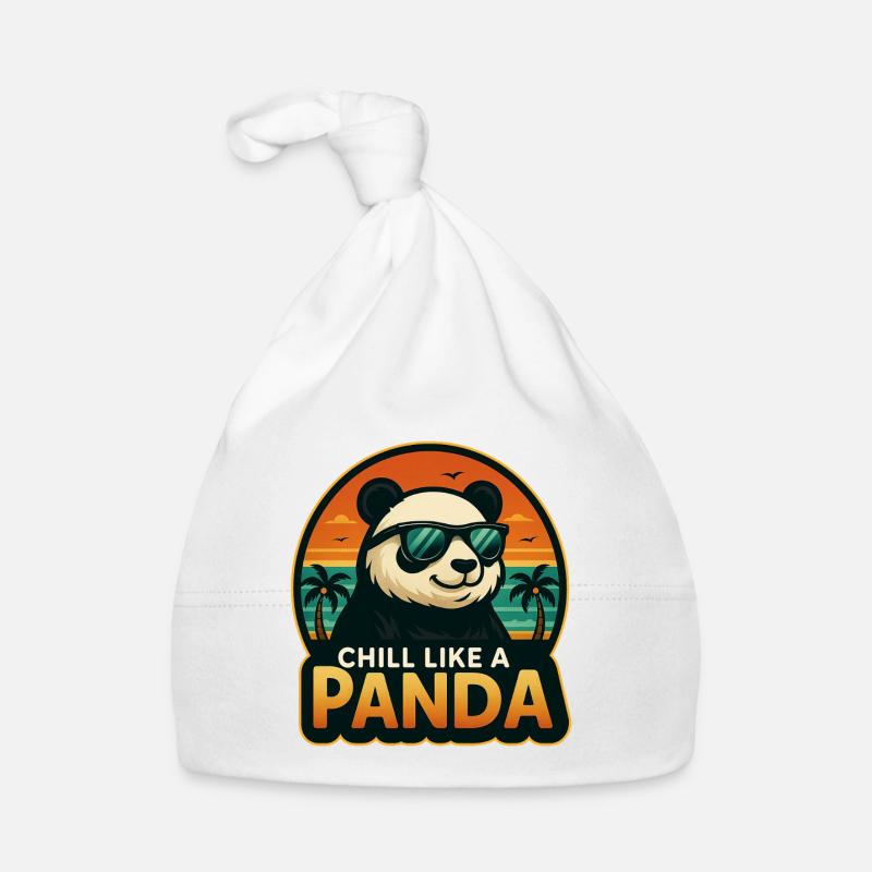 Détendez-vous comme un panda Bonnet bio Bébé