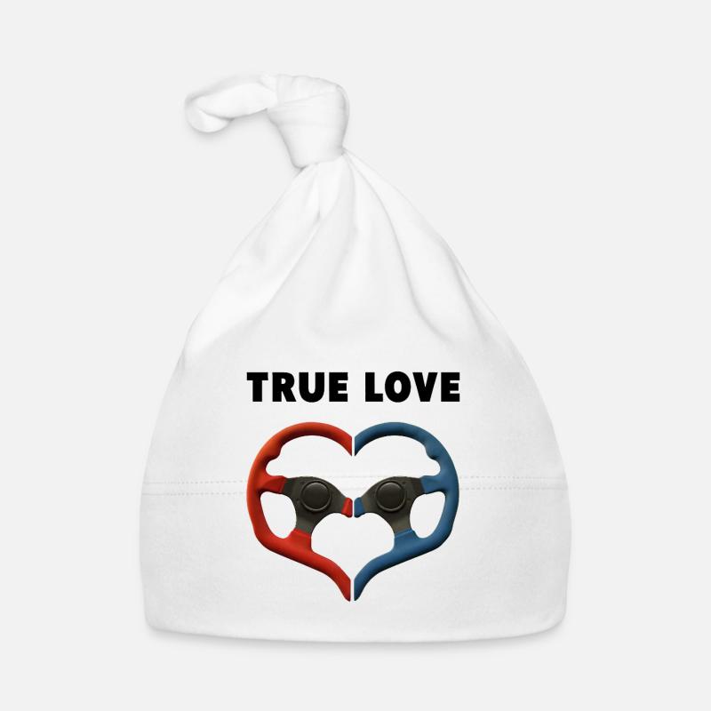 True Love Steering Hearts Gift Wedding Wedding Organic Baby Cap