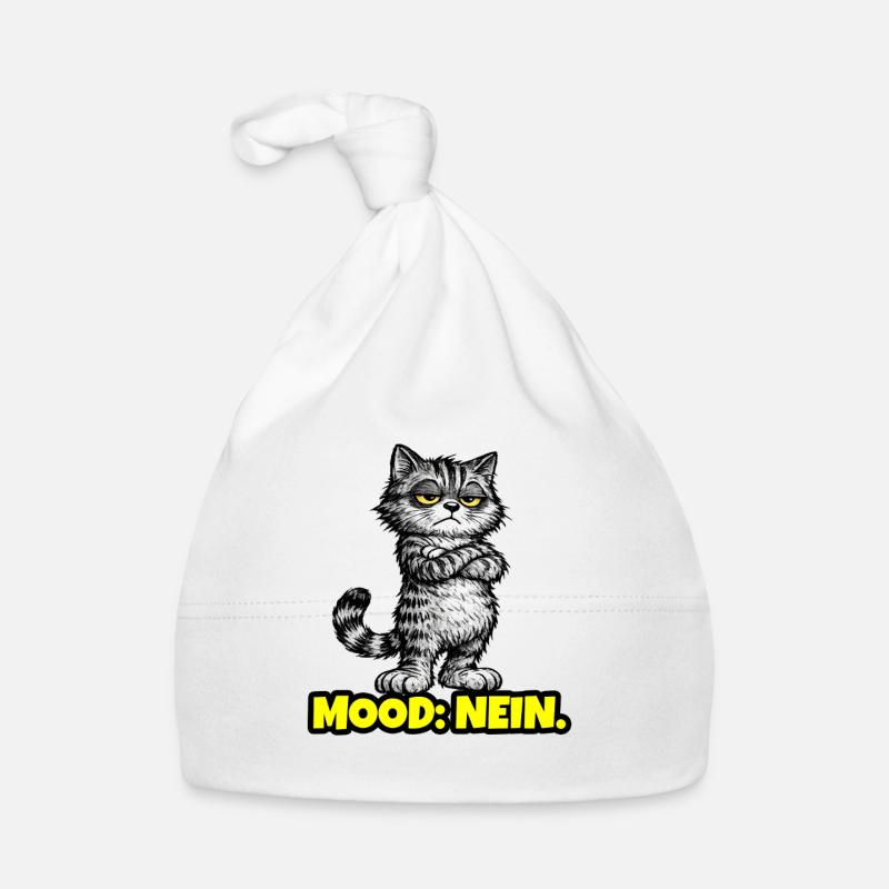 Mood: Nein. – Grumpy Katze (Chef Vibes) Baby Bio-Mütze