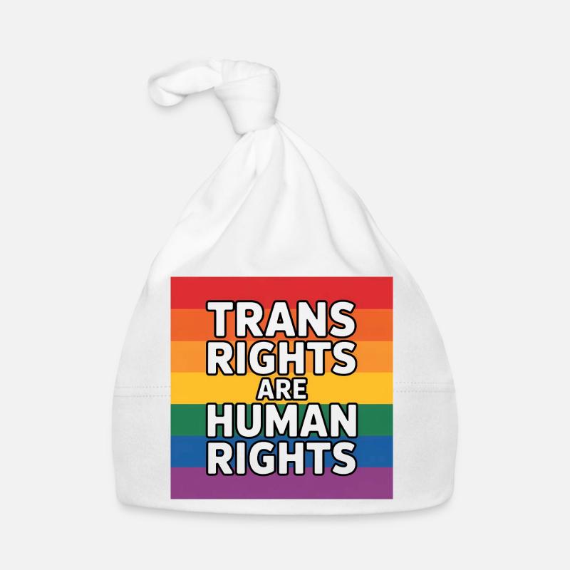 Trans Rights are human Rights - Pride Tee Organic Baby Cap