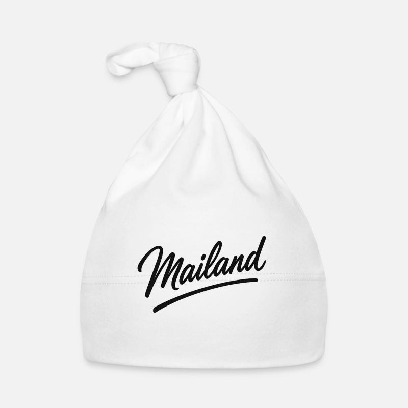 Milan Script Logo – Milan Lettering Organic Baby Cap