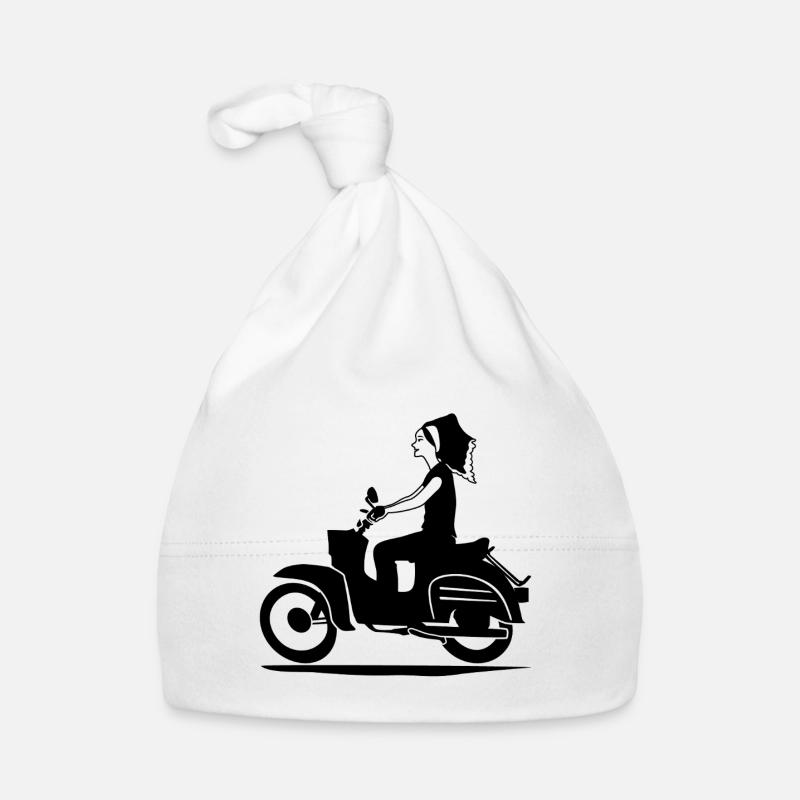 DELNJOSERBOWKA - MOBYL - Bonnet bio Bébé - blanc