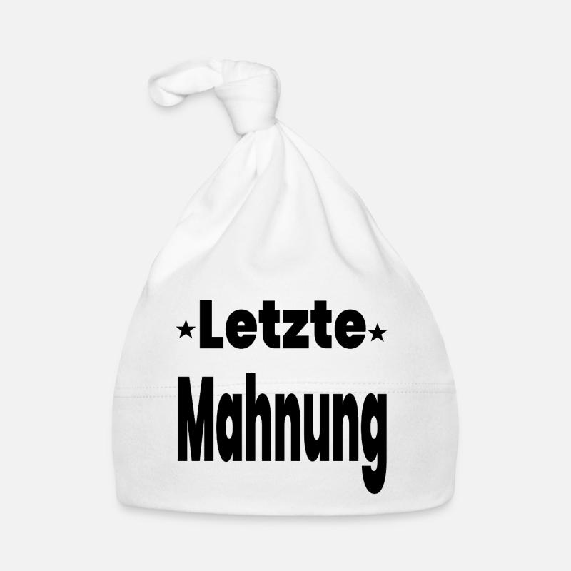 Mahnung Baby Bio-Mütze