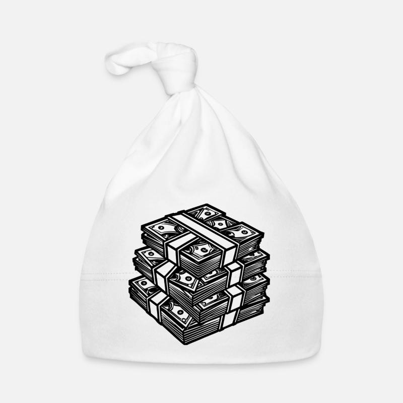 Big stack of money Organic Baby Cap