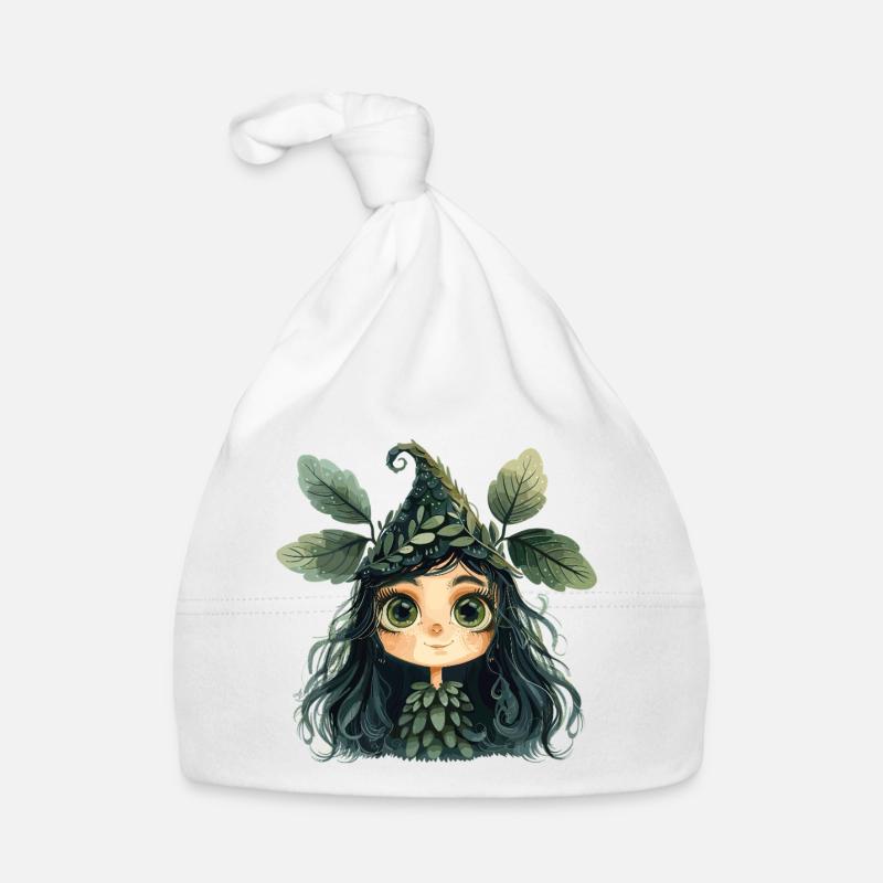 Reine des feuilles, créature de la forêt, fée des forêts Bonnet bio Bébé