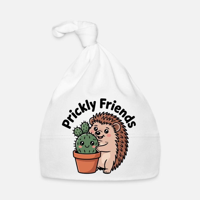 Hérisson accueillant les cactus Bonnet bio Bébé