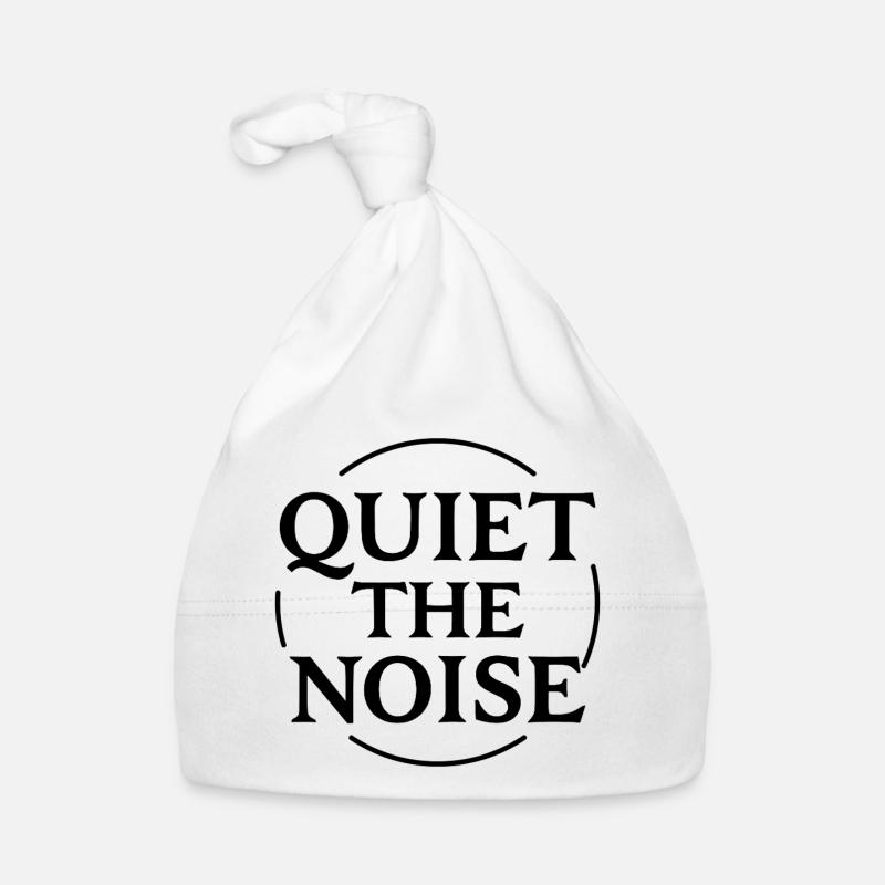 Quiet the Noise Statement in a Circle for Focus Organic Baby Cap