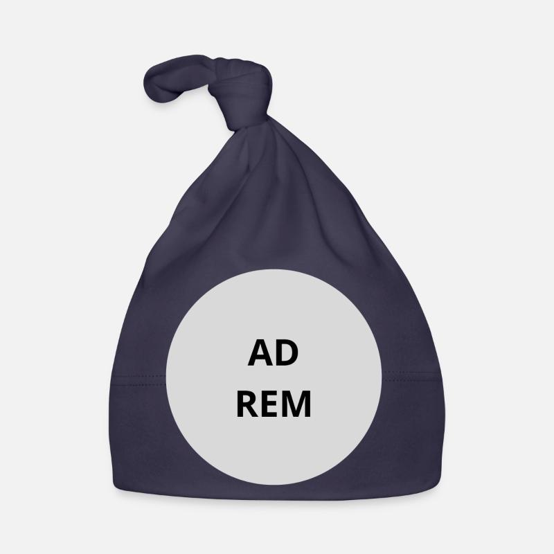 Text des Graukreis-Emblems Baby Bio-Mütze