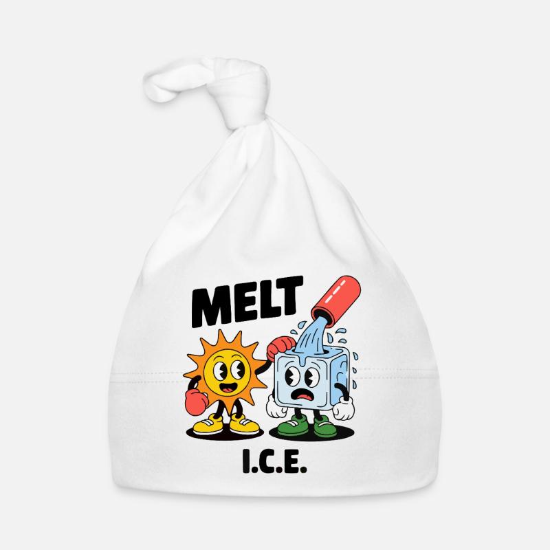 Melting Eis Klimawandel Cartoon Baby Bio-Mütze
