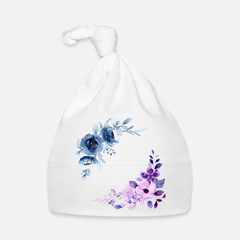2 Blumensträuße Baby Bio-Mütze