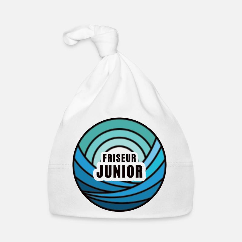 Coiffeur junior successeur Fils du coiffeur Stagiaire coiffeur stagiaire Bonnet bio Bébé