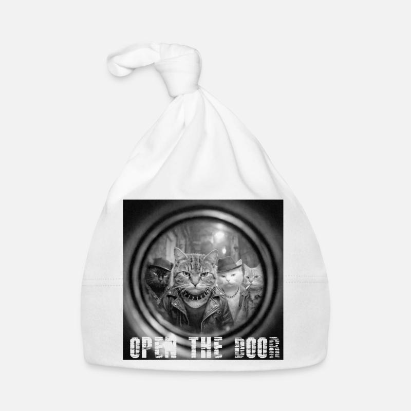 Door On Cats Noir Organic Baby Cap