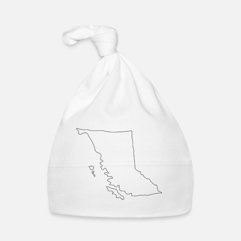 British Columbia map Organic Baby Cap