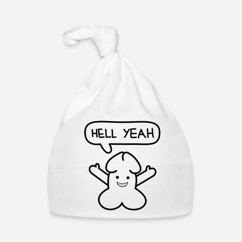 émoticon drôle Junior « Hell yeah » Bonnet bio Bébé