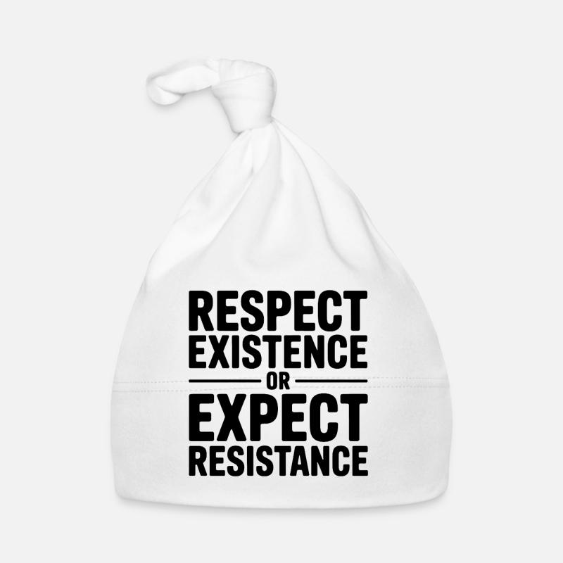 Respect Existence or Expect Resistance - Antifa  Organic Baby Cap