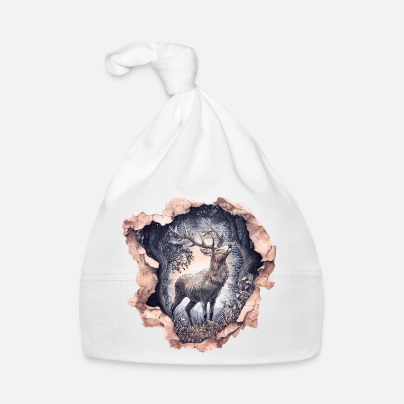 Deer Starry Sky Organic Baby Cap