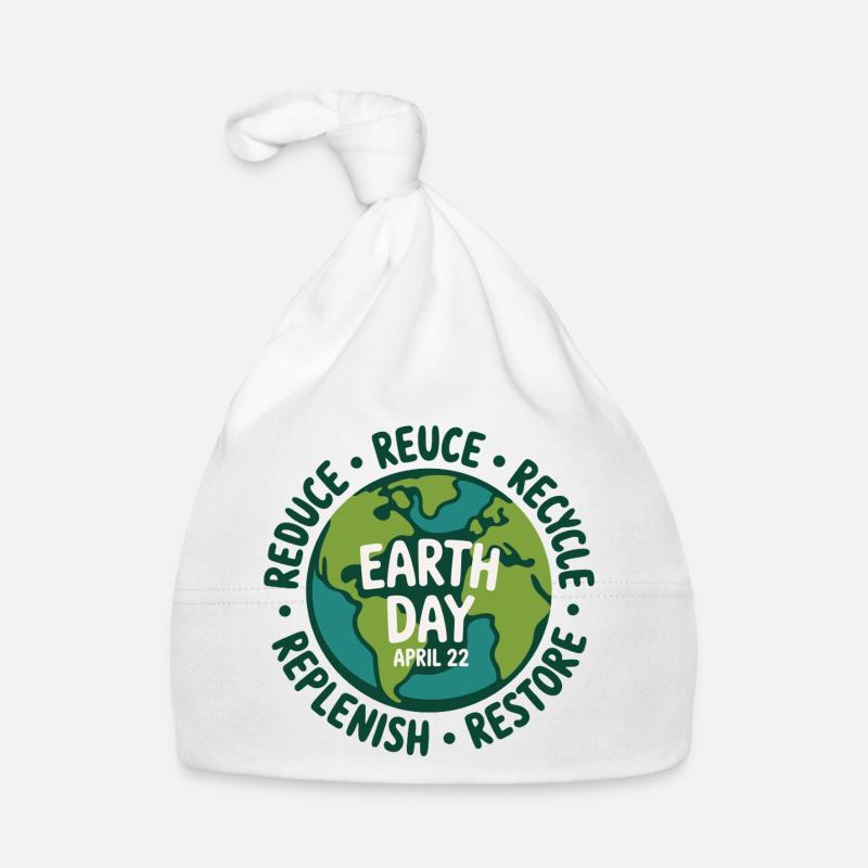 Earth Day Circle: Wiederverwendung und Recycling Baby Bio-Mütze