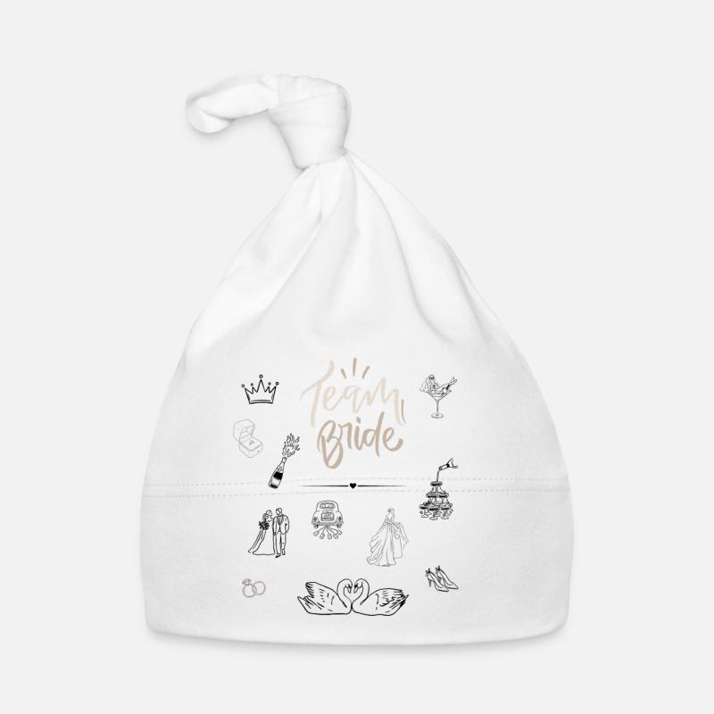 Team Bride for Hen Party Organic Baby Cap