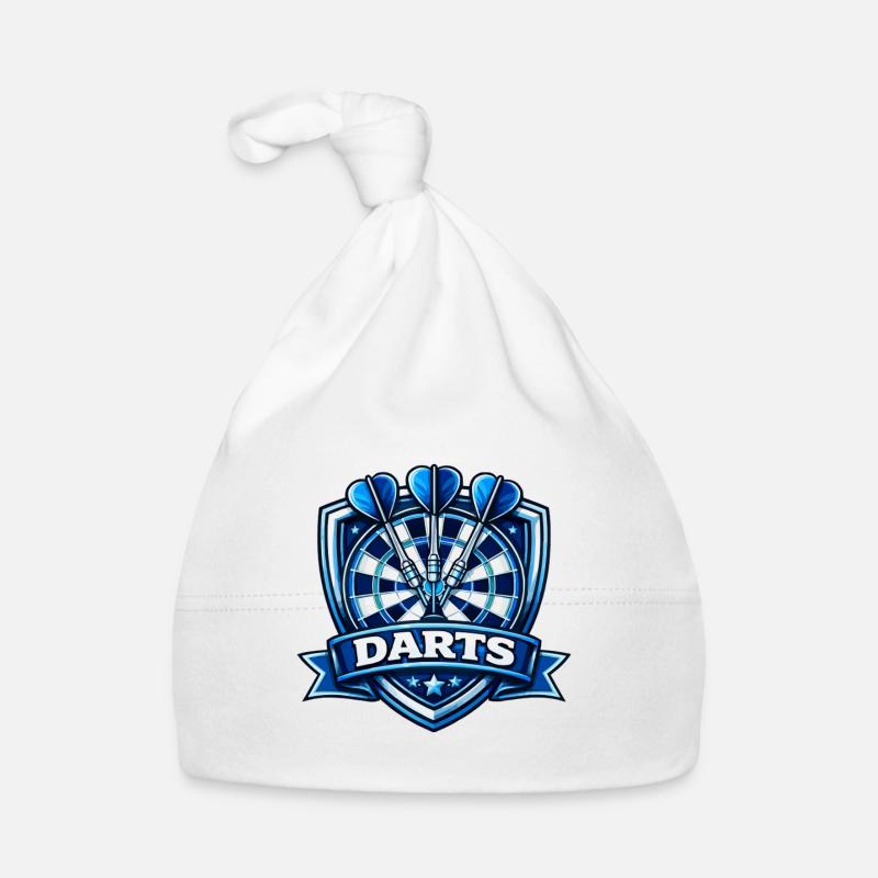 Blauer Darts Shield Logo Baby Bio-Mütze