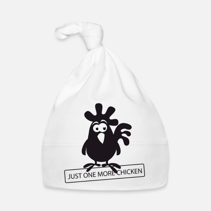 Fans de poulet - Coq - Coq - Poulet de soie - Bio Bonnet bio Bébé