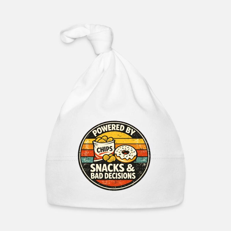Powered by Chips – Snacks & Bad Decisions Organic Baby Cap