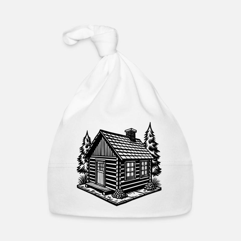 Log cabin Organic Baby Cap