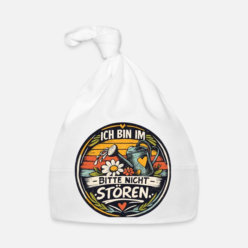 Ich bin im Garten: Nicht stören Baby Bio-Mütze