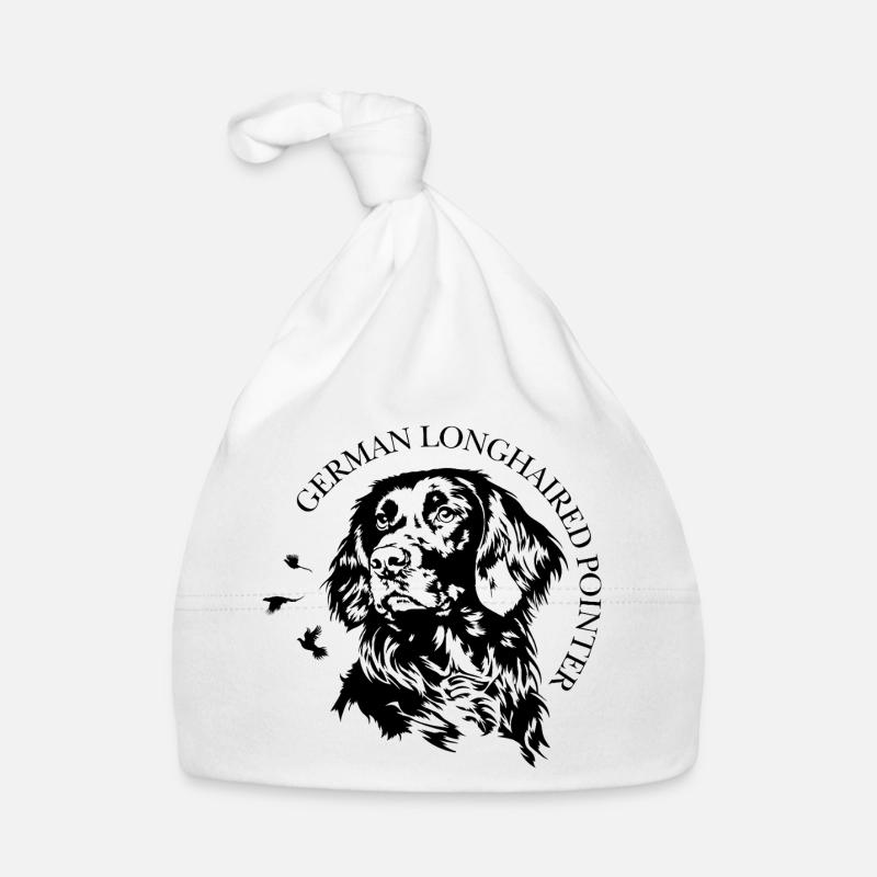 German Longhaired Pointer Jagdhunde Hunde Wilsigns Baby Bio-Mütze