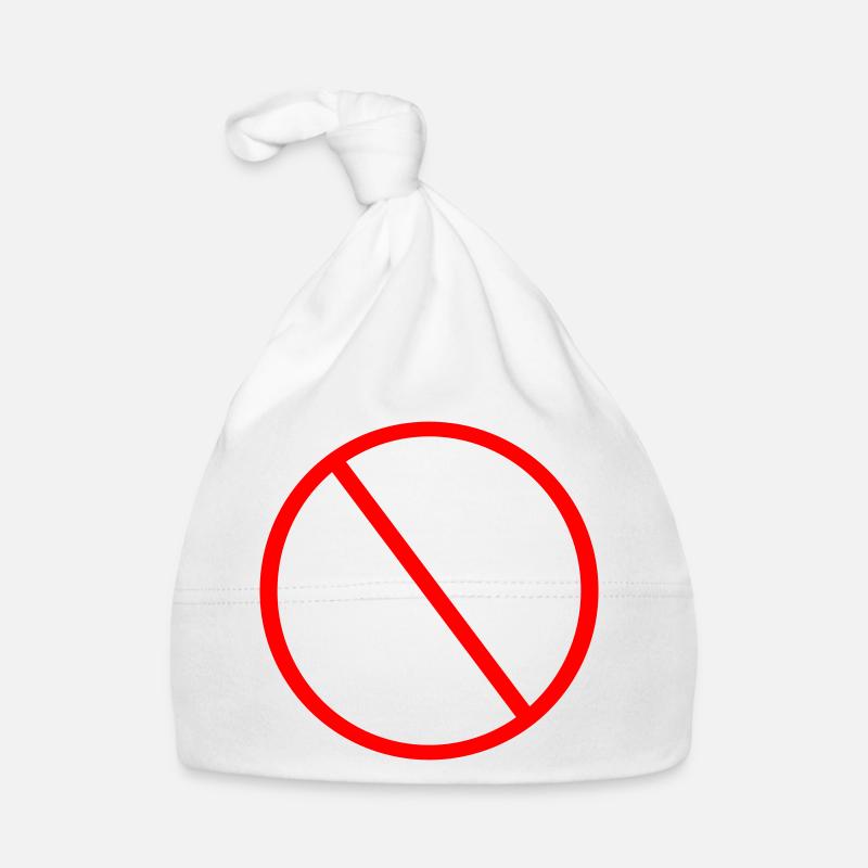 Panneau d’interdiction Panneau d’avertissement d’interdiction Bonnet bio Bébé
