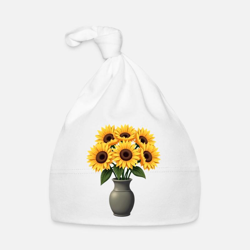 Sonnenblumen Baby Bio-Mütze