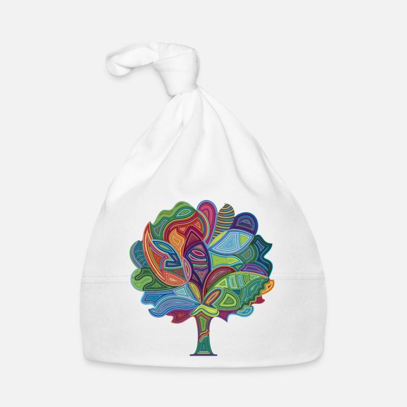 Color Magic Tree Organic Baby Cap