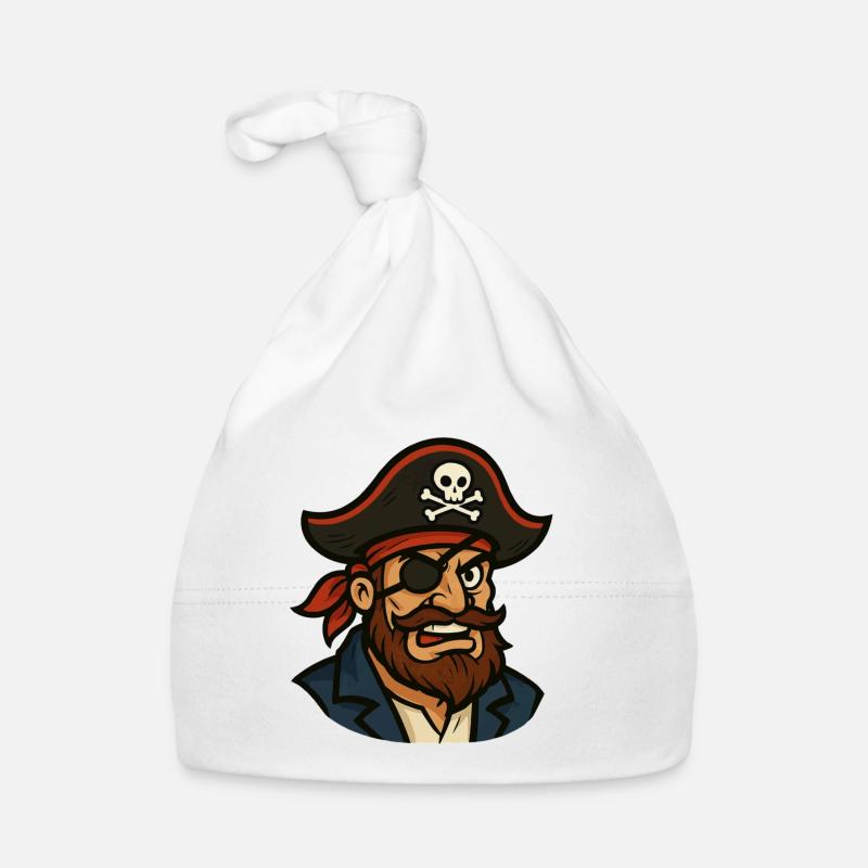 Pirate Captain Eye Patch Organic Baby Cap