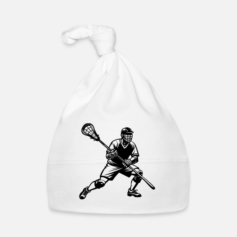 Lacrosse player Organic Baby Cap