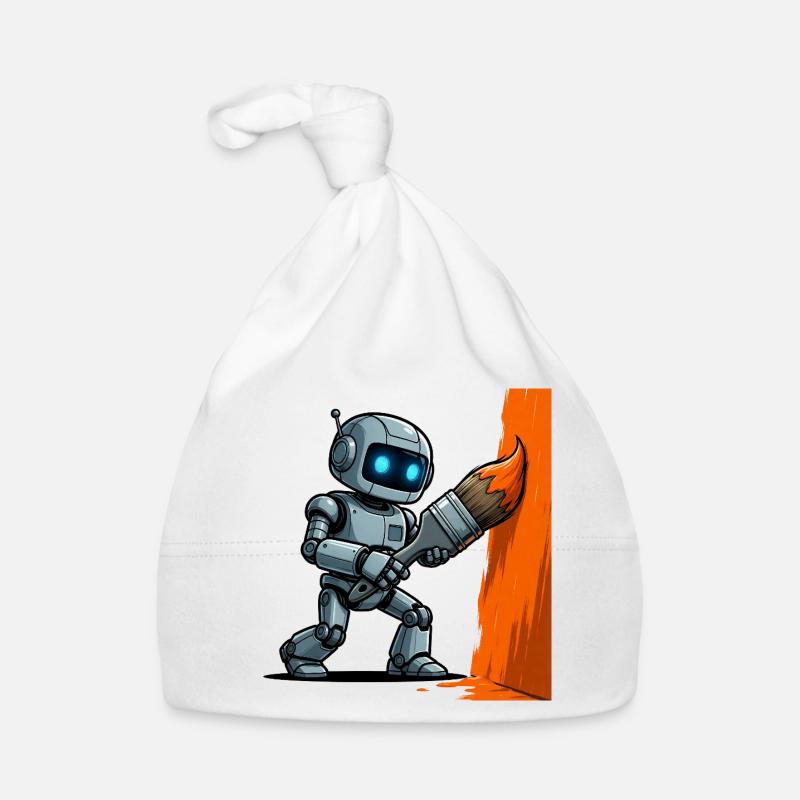 6 Le Robot Créatif Peintre Bonnet bio Bébé