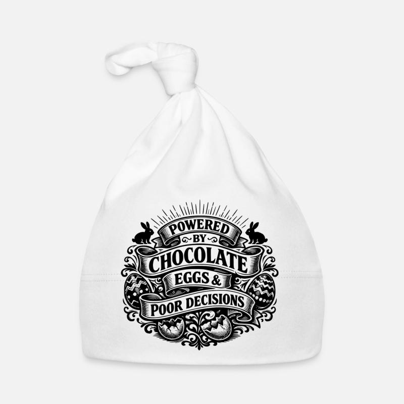 Powered by Chocolate Eggs & Poor Decisions Organic Baby Cap