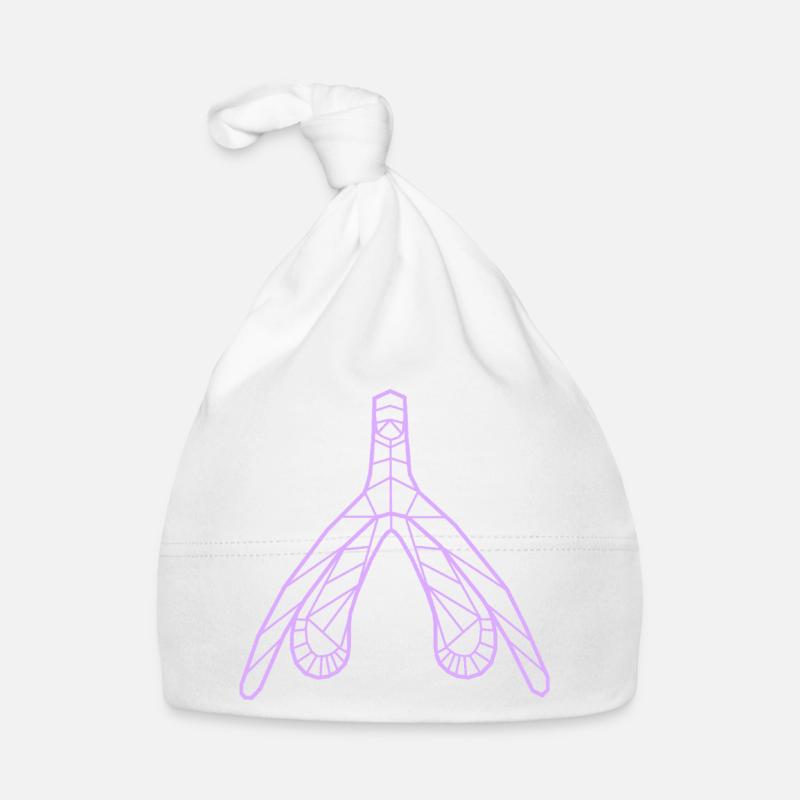 Klitoris_flieder - Bonnet bio Bébé - blanc