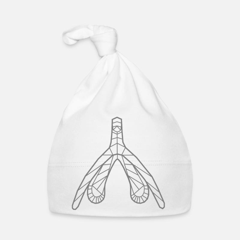 Klitoris_grau Organic Baby Cap