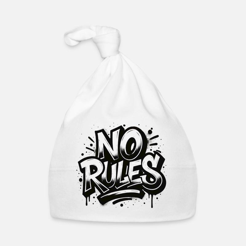 Design de graffiti sans règles - Bonnet bio Bébé - blanc