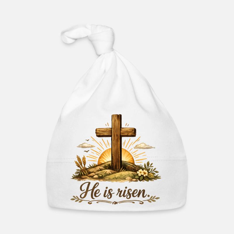 he is risen Organic Baby Cap