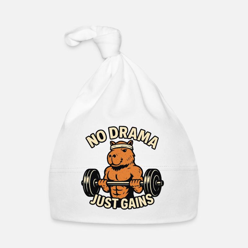Pas de drame Juste gagner en forme capybara Bonnet bio Bébé