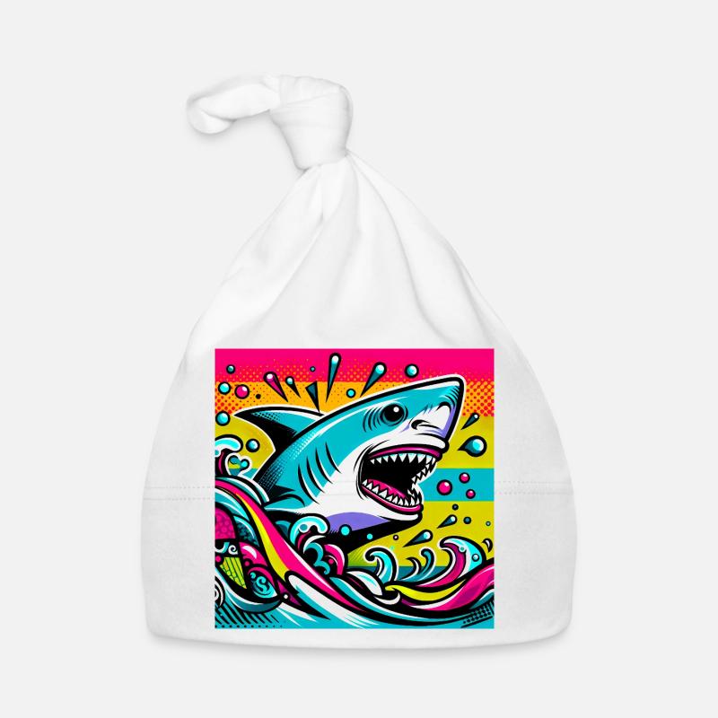Shark Organic Baby Cap