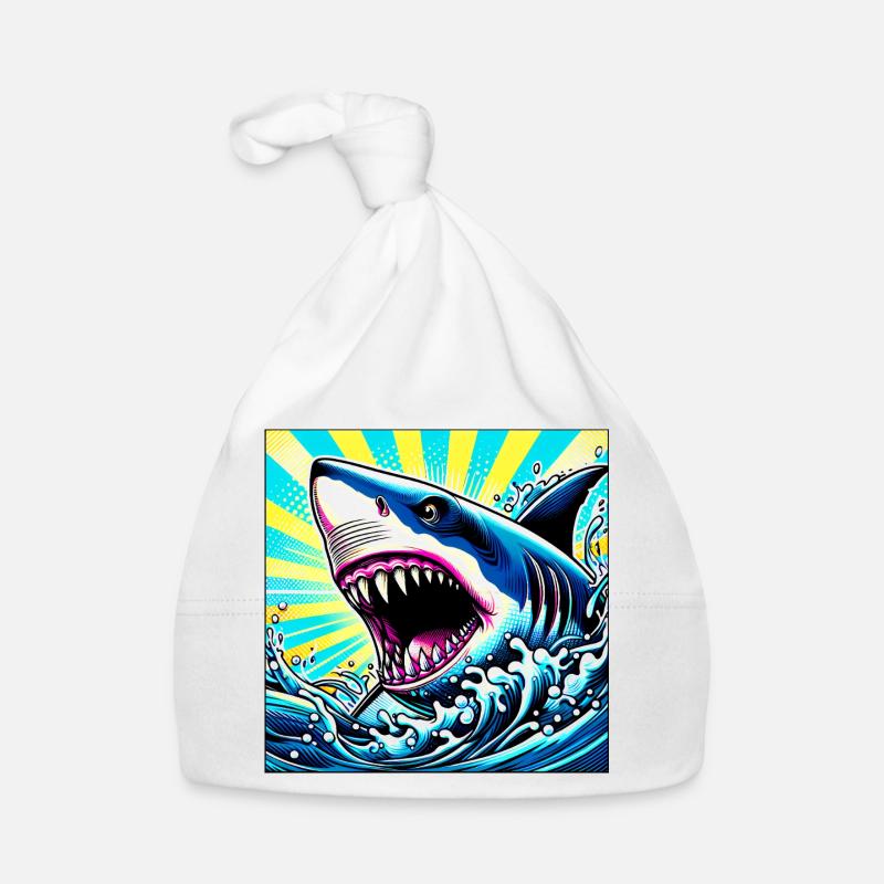 Shark Organic Baby Cap