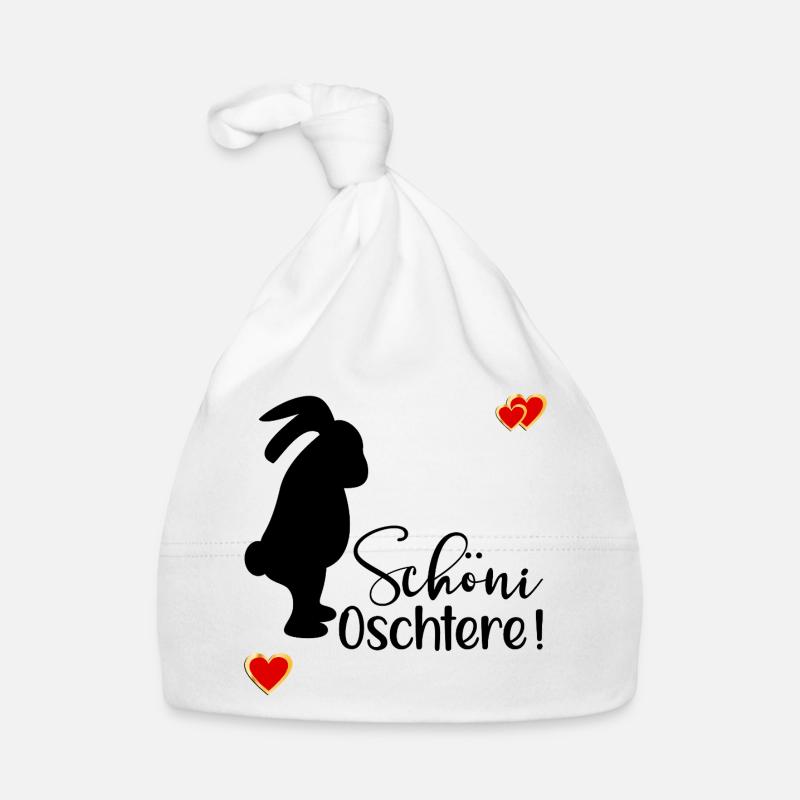 Schöne Ostern Schweiz Baby Bio-Mütze