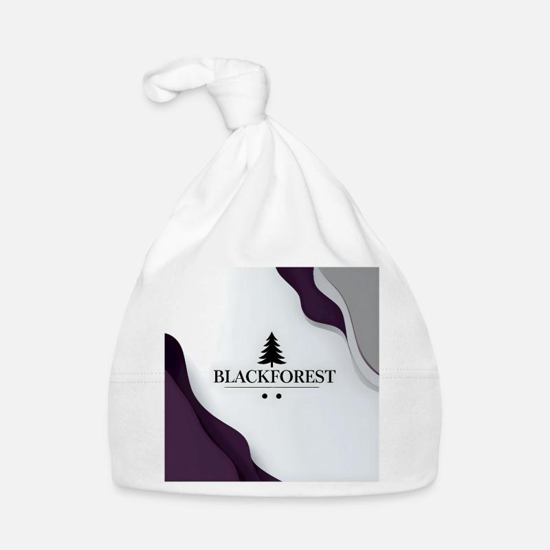 Blackforest Baum Logo Kontrast Baby Bio-Mütze