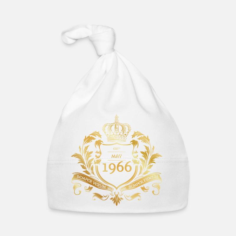 60th Birthday Semper Verum - Established 05/1966 Organic Baby Cap